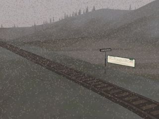 Elmbourne station in the grid afternoon