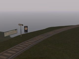 Rye Copse station in the grid afternoon