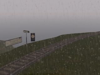 Rye Copse station in the grid afternoon