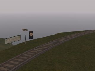 Rye Copse station in the grid afternoon