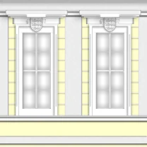 SKIMI - front 1. floor - clear windows