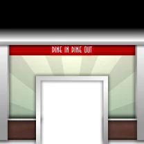 SKIMI - art deco - diner - kitchen entry