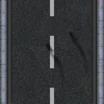 SKIMI - road tiles ws - staright with skid marks