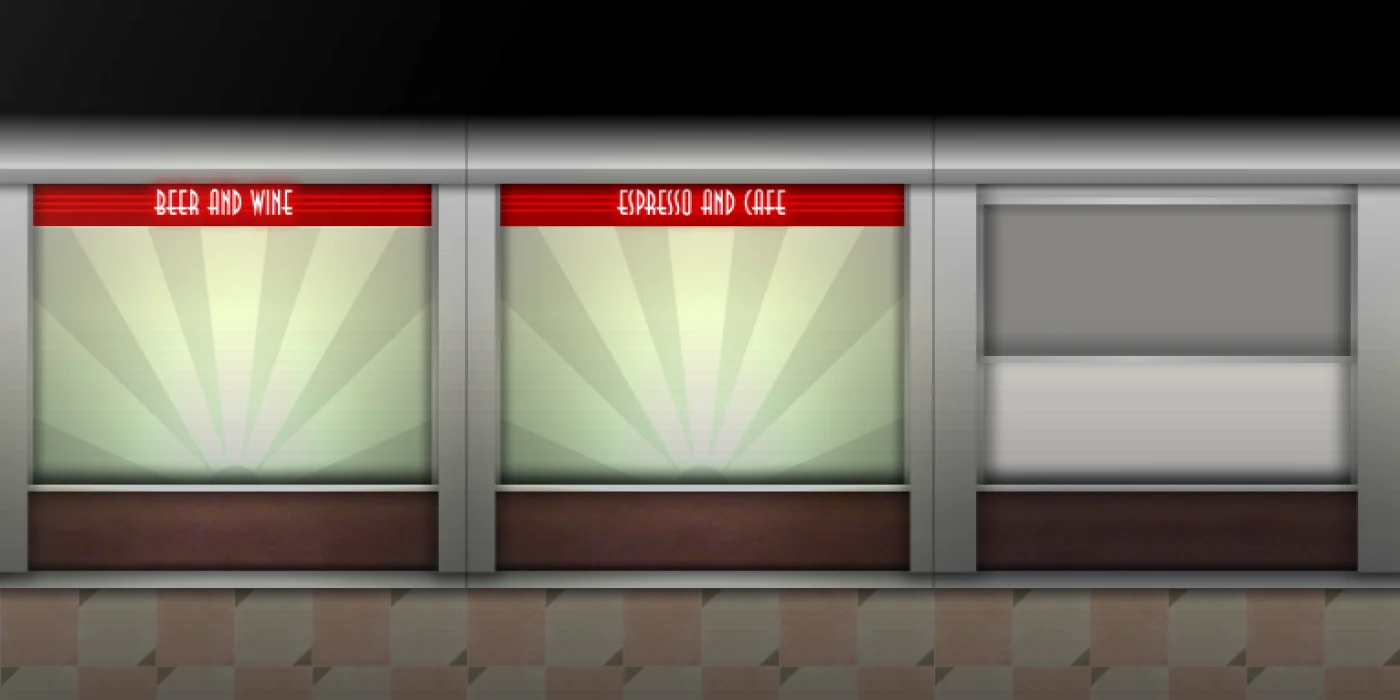 American Diner Set in use